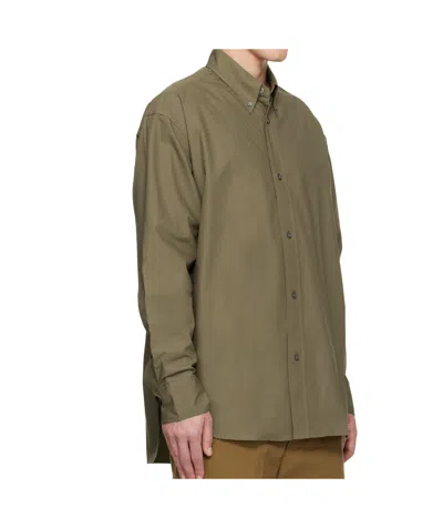 Studio Nicholson Jude Cotton Shirt In Green