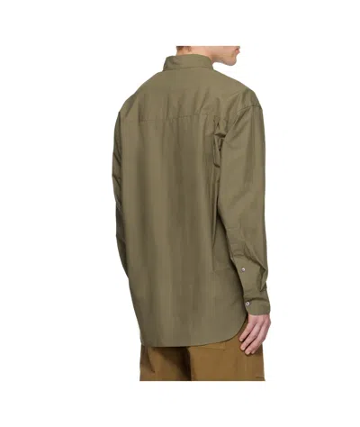 Studio Nicholson Jude Cotton Shirt In Green