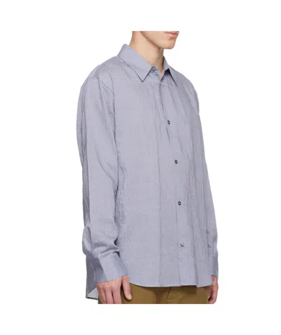 Studio Nicholson Blue View Shirt In Blue