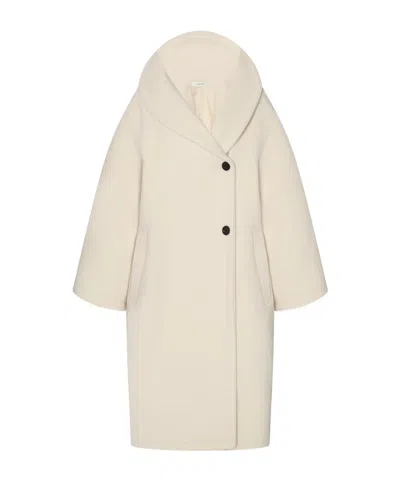 The Row Regino Double-breasted Oversized Wool Coat In Pattern