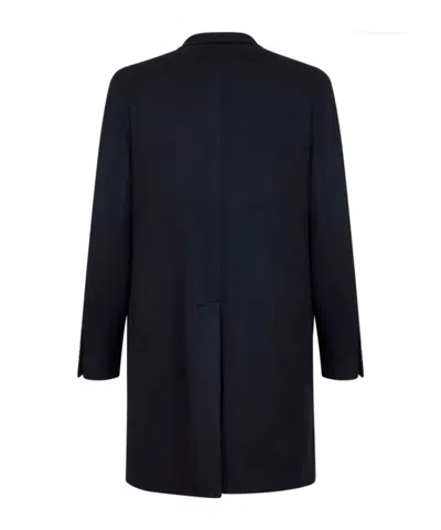 Tagliatore Single-breasted Coat In Black