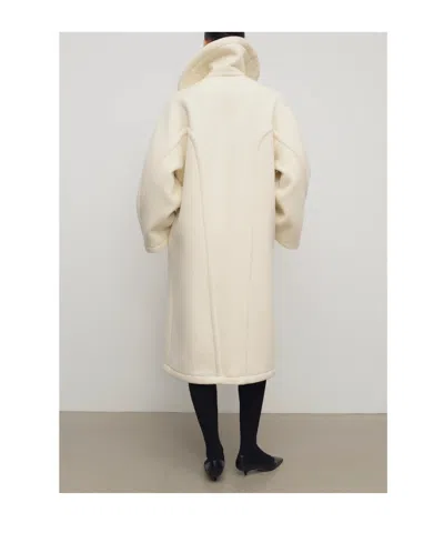 The Row Regino Double-breasted Oversized Wool Coat In Pattern