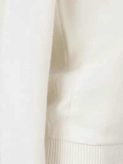 Eleventy Zip-up Hoodie In White