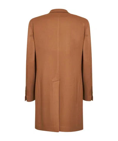 Tagliatore Single-breasted Coat In Gold