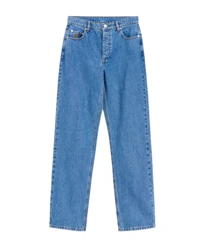 By Malene Birger Chicago High-rise Organic Cotton Denim Jeans In Multi
