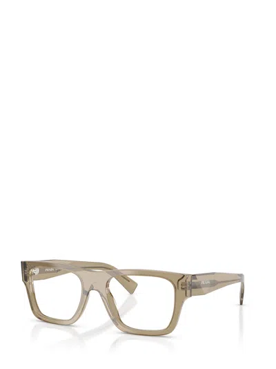 Prada Full Frame Plain Mirror In Brown