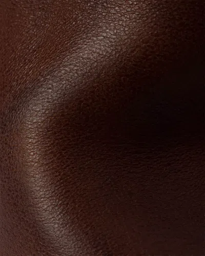 Prada Mens Leather Boots Round Toe Design In Brown