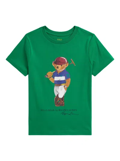 Polo Ralph Lauren Ralph Lauren Polo Bear Cotton Jersey Tee In Green