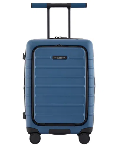 Scotch & Soda Tilburg 22" Carry-on Laptop Luggage In Blue