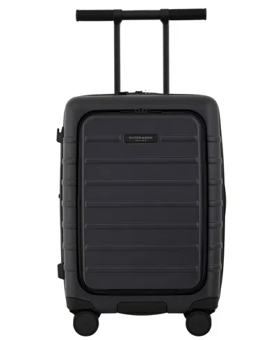 Scotch & Soda Tilburg 22" Carry-on Laptop Luggage In Black
