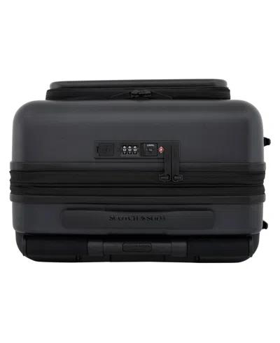 Scotch & Soda Tilburg 22" Carry-on Laptop Luggage In Black