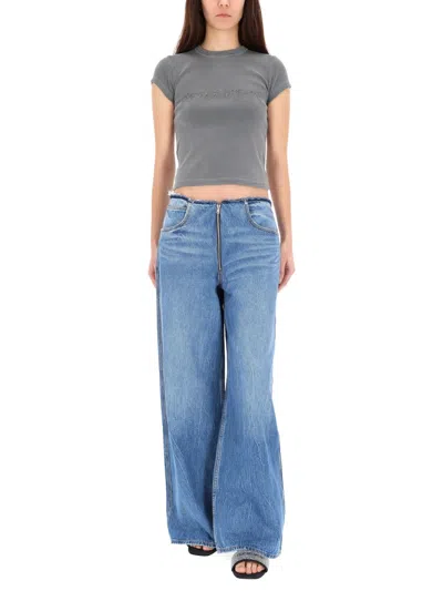 Alexander Wang Denim Regencotton Jeans In Brown