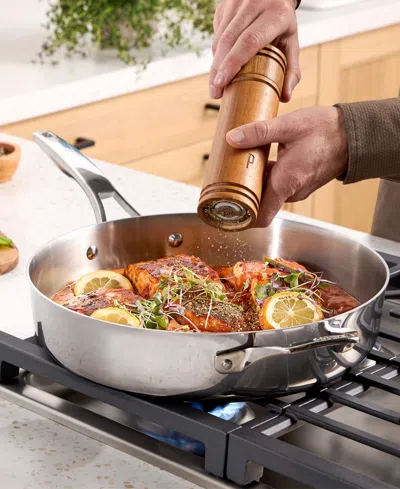 Calphalon Premier Stainless Steel 7-piece Cookware Set In Silver