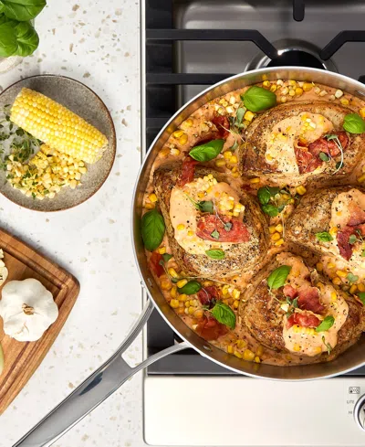 Calphalon Premier Stainless Steel 7-piece Cookware Set In Silver