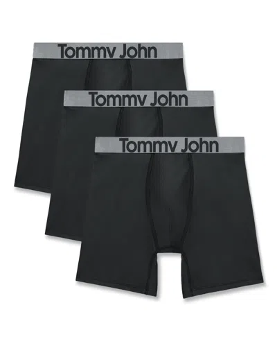 Tommy John Men's Sport Micro Boxer Briefs, 3-pack In Gray