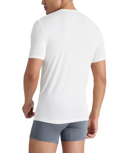 Tommy John Men's Cool Cotton Crew Neck Modern Fit Undershirt In White