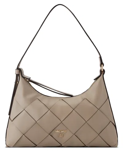 Nine West Jaslee Convertible Chain Flap Crossbody Bag In Brown