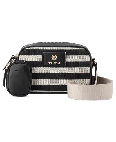 Nine West Caireann Camera Small Crossbody Bag In Black