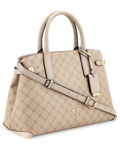 Nine West Aira Large Satchel Bag In Neutral