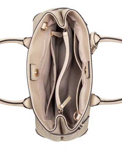 Nine West Aira Large Satchel Bag In Neutral