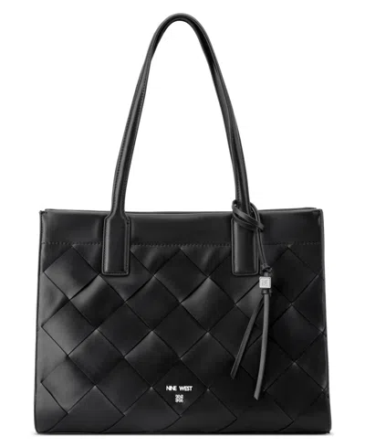 Nine West Kyrie Laptop Large Tote Bag In Black
