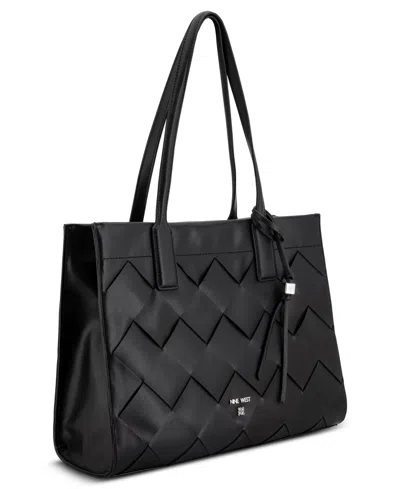 Nine West Kyrie Laptop Large Tote Bag In Black