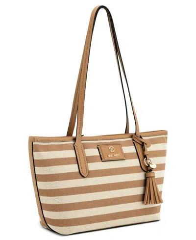 Nine West Lakelyn Large Tote Bag In Brown