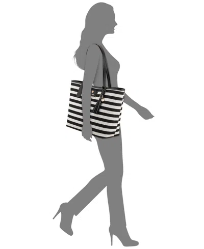 Nine West Lyra Large Laptop Tote Bag In Black