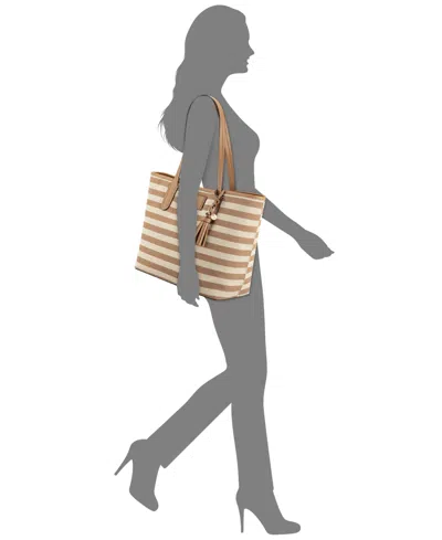 Nine West Lyra Large Laptop Tote Bag In Brown