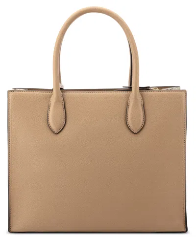 Nine West Magdalina Triple Compartment Medium Shopper Bag In Brown