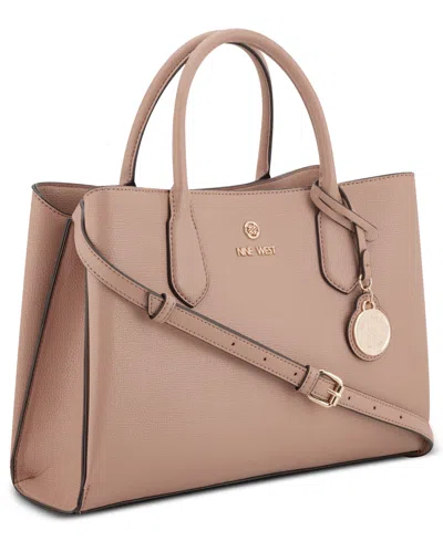 Nine West Kyrie Triple Compartment Satchel Bag In Brown