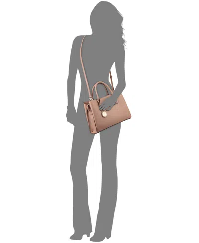 Nine West Kyrie Triple Compartment Satchel Bag In Brown