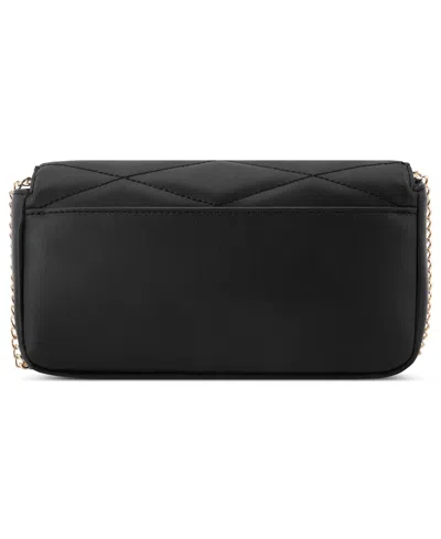 Nine West Anders Phone Chain Crossbody Clutch Bag In Black