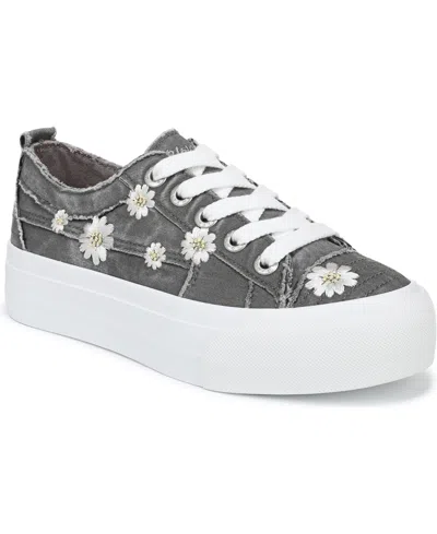 Blowfish Malibu Women's Sadie-sun Lace-up Sneakers In Gray