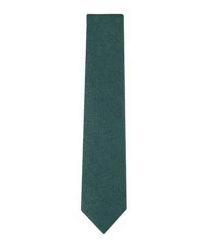 Tommy Hilfiger Men's Hazel Herringbone Solid Tie In Green