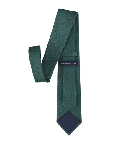 Tommy Hilfiger Men's Hazel Herringbone Solid Tie In Green