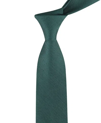 Tommy Hilfiger Men's Hazel Herringbone Solid Tie In Green