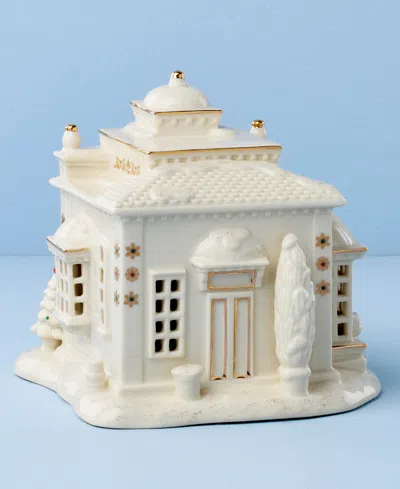 Lenox New For 2025!  Mistletoe Park Light-up Flower Shop Figurine In White