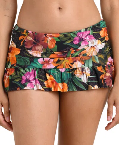 La Blanca Women's Tropical Hideaway Ruffle Skirt In Multi