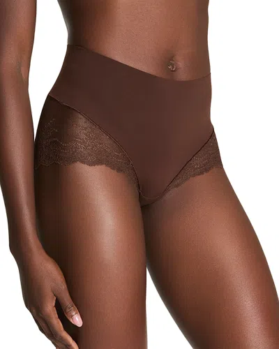 Spanx Undie-tectable Lace Hi-hipster Panty In Brown