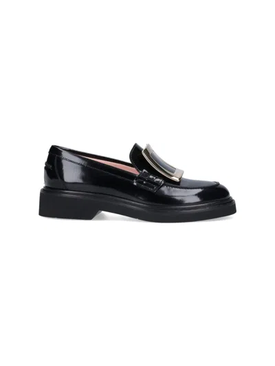 Roger Vivier 'viv' Rangers' Loafers In Black
