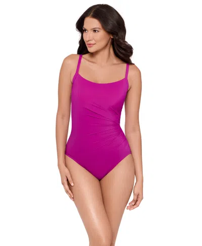 Miraclesuit Rock Solid Starr One Piece Swimsuit In Purple