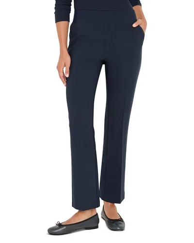 Nic + Zoe Nic+zoe Sleek Stretch Plaza Demi Boot Pants In Blue