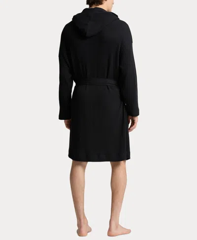 Polo Ralph Lauren Men's Long Robe With Belt In Black