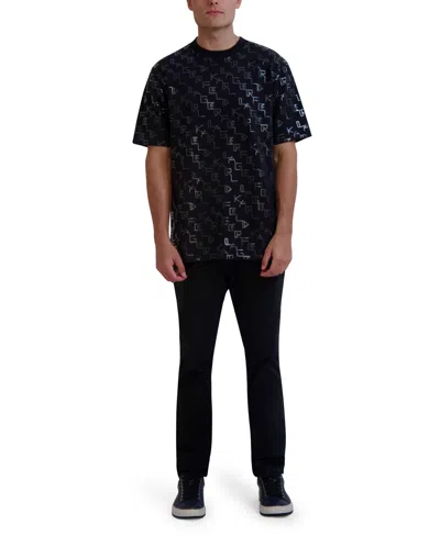 Karl Lagerfeld Men's Short-sleeve T-shirt In Blue