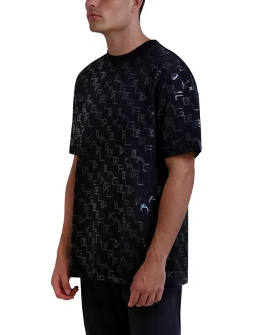 Karl Lagerfeld Men's Short-sleeve T-shirt In Blue