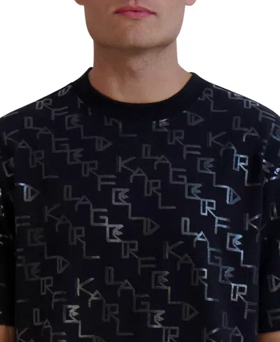Karl Lagerfeld Men's Short-sleeve T-shirt In Blue
