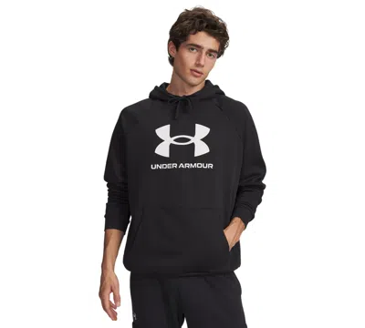 Under Armour Men's Rival Logo Hooded Sweatshirt In Black