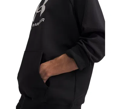 Under Armour Men's Rival Logo Hooded Sweatshirt In Black