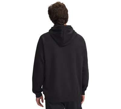 Under Armour Men's Rival Logo Hooded Sweatshirt In Black